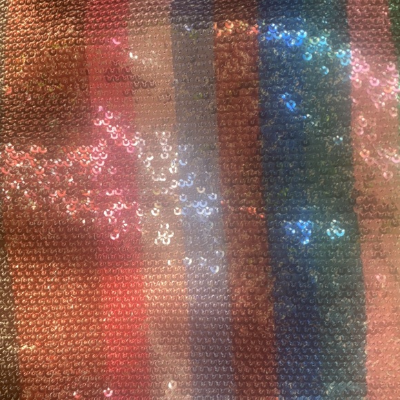 FAB rainbow Sequin Bag Purse Tote - Picture 9 of 12